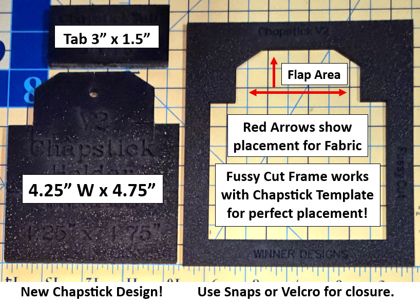 Chapstick Lipstick Lip Balm Holder Template V2