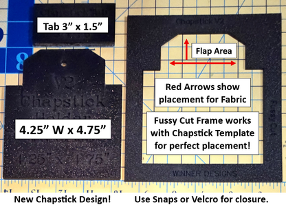 Chapstick Lipstick Lip Balm Holder Template V2