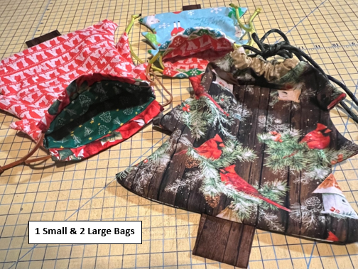 Christmas Tree Drawstring Bag Templates