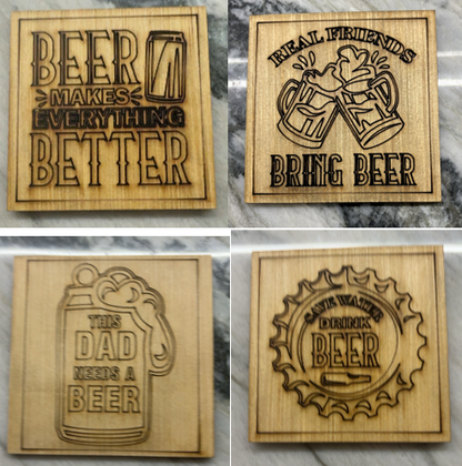 Laser Engraved Coasters