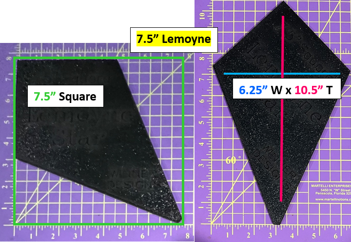 Lemoyne Star Periwinkle Templates