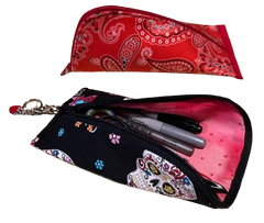 Down the Middle -2 sizes: Pencil Case or Travel Hand Sanitizer Case