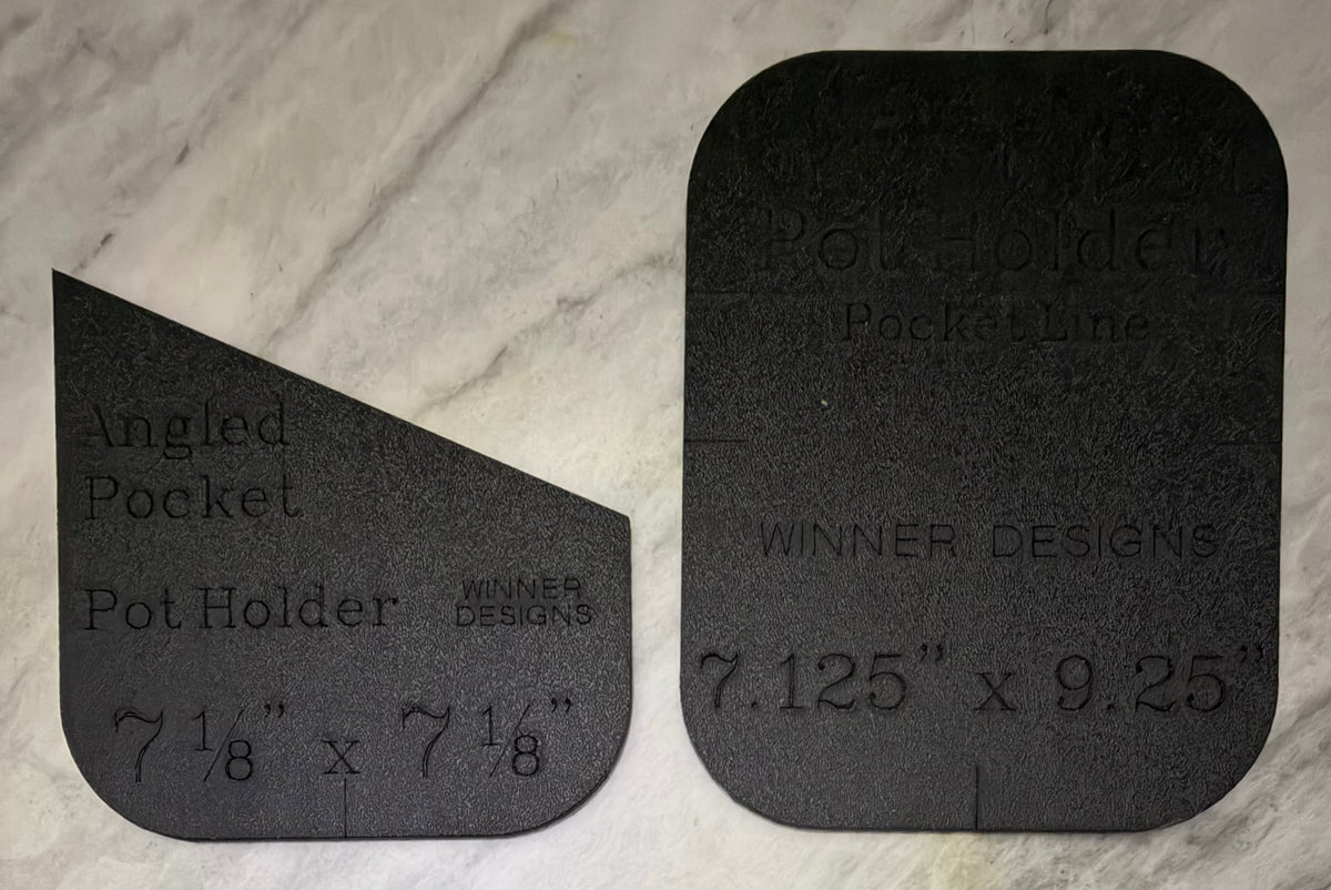 Angled Pockets Pot Holder Template Set