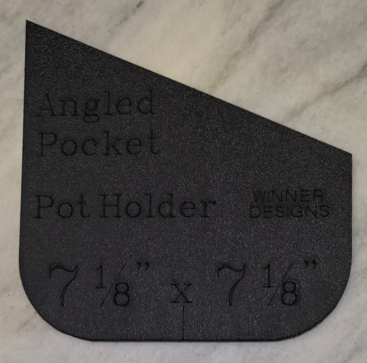 Angled Pockets Pot Holder Template Set