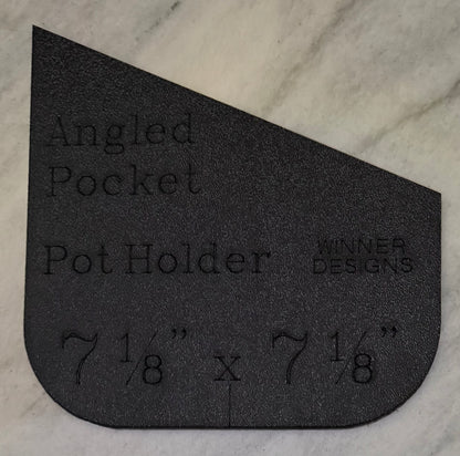 Angled Pockets Pot Holder Template Set