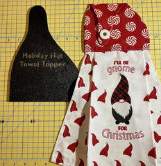 Holiday Hat Towel Topper Template