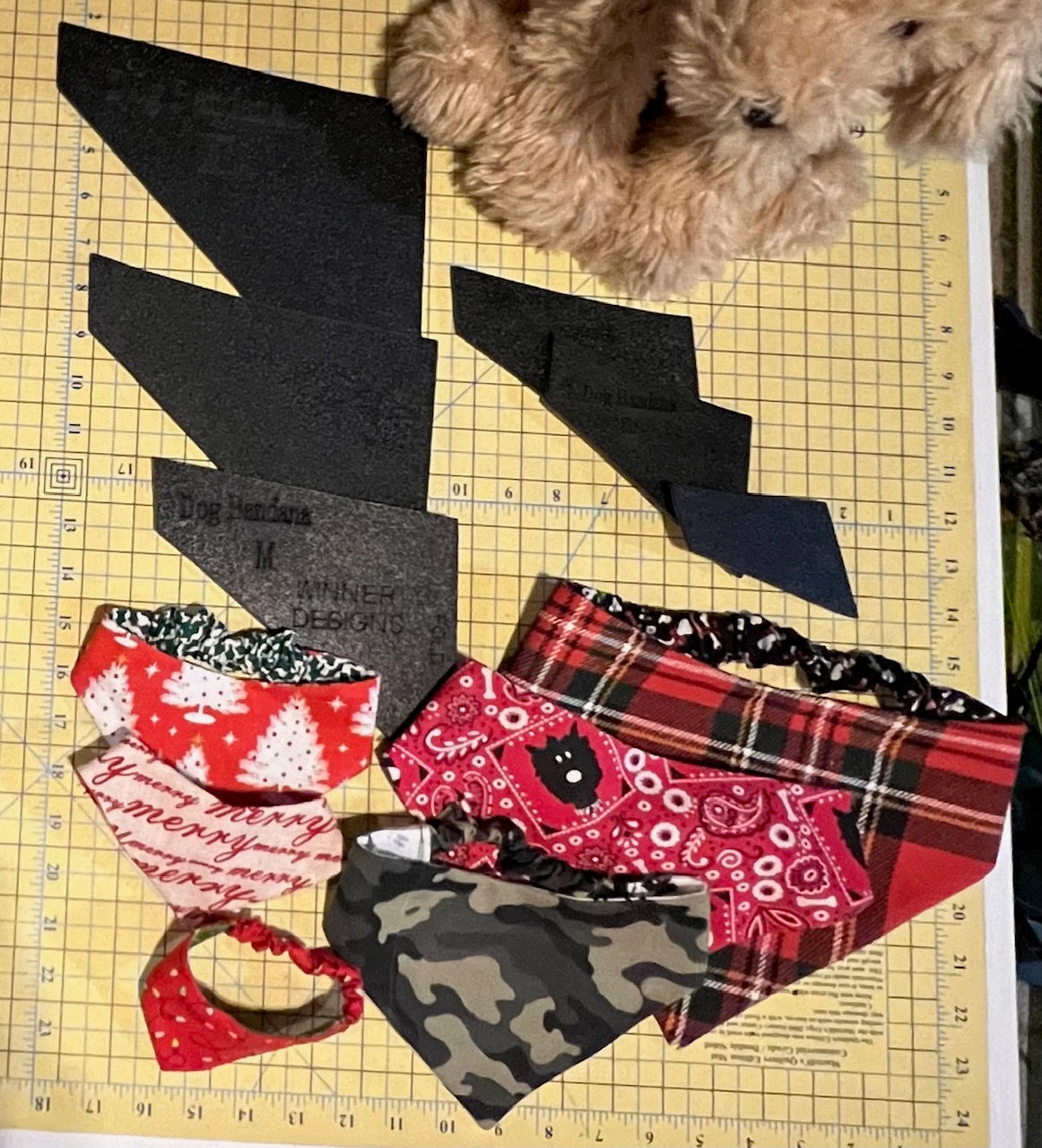 Dog Cat Bandana Templates - Elastic Slip On