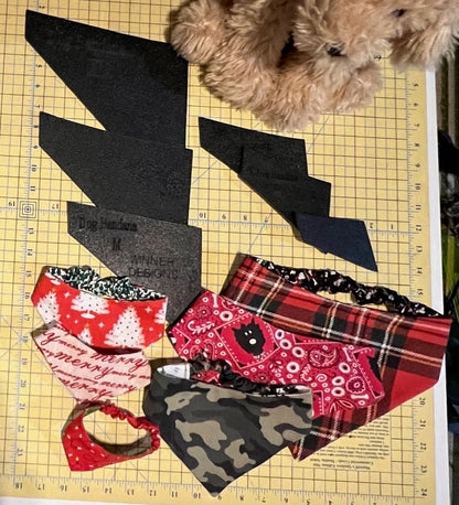Dog Cat Bandana Templates - Elastic Slip On