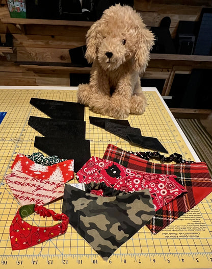 Dog Cat Bandana Templates - Elastic Slip On