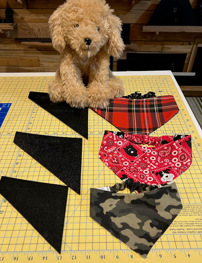 Dog Cat Bandana Templates - Elastic Slip On