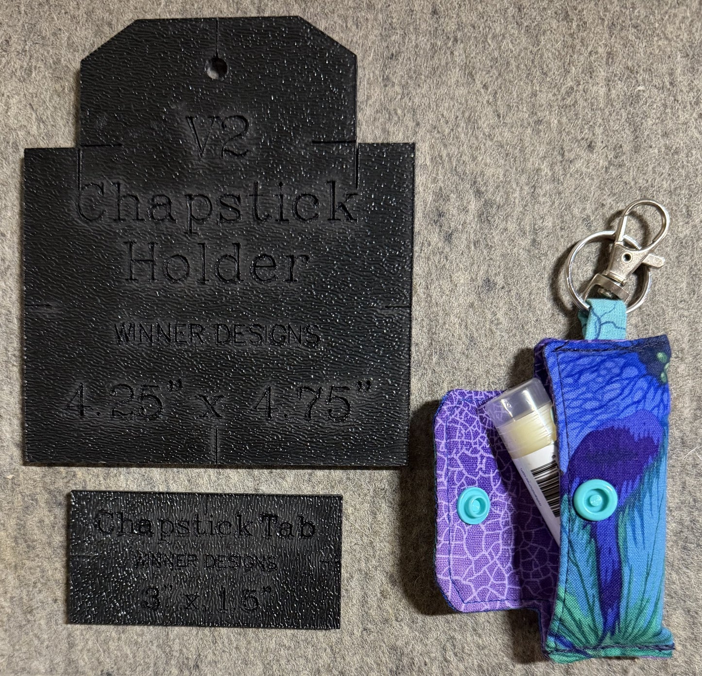 Chapstick Lipstick Lip Balm Holder Template V2