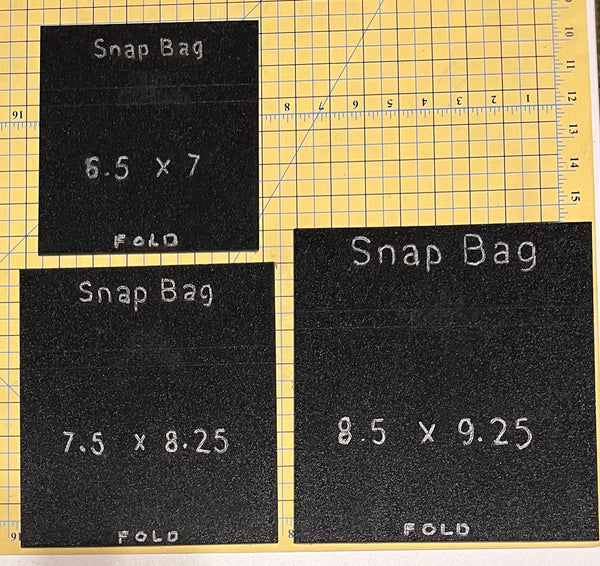 Snap Bag Templates - 3 Sizes – Winner Designs