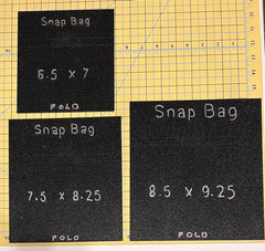 Snap Bag Templates - 3 Sizes