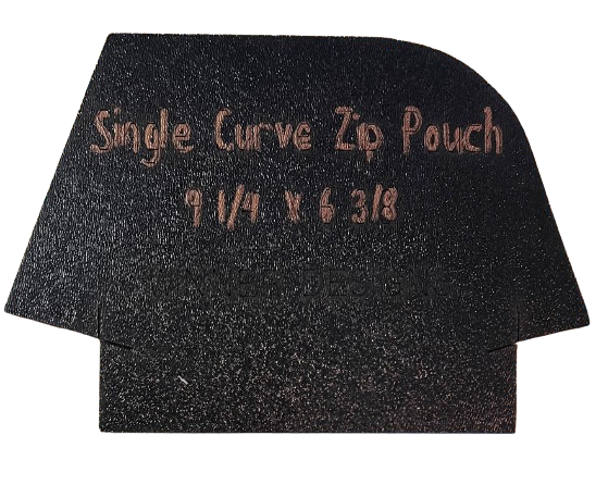 Single Curve Zip Pouch
