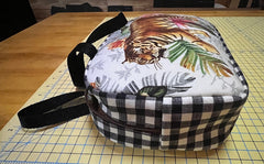 Cosmetic Bag, Fussy Cut Frame, Ruler