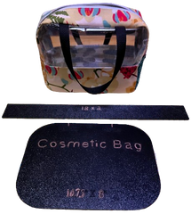 Cosmetic Bag, Fussy Cut Frame, Ruler