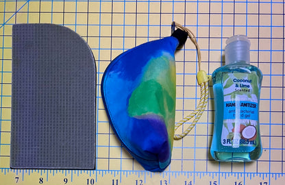 Down the Middle Mini Bag Template for Hand Sanitizer