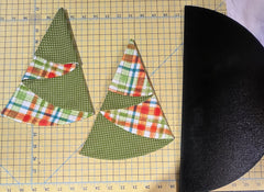 Half Circle Templates - Folded Tree Napkins, Pie/Plate Carrier