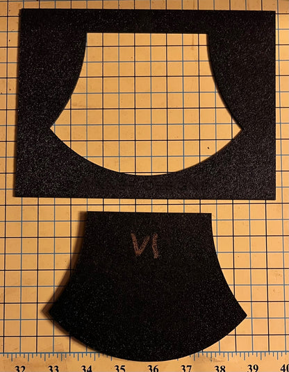 Towel Topper - Apple Core, Fussy Cut Frame V1