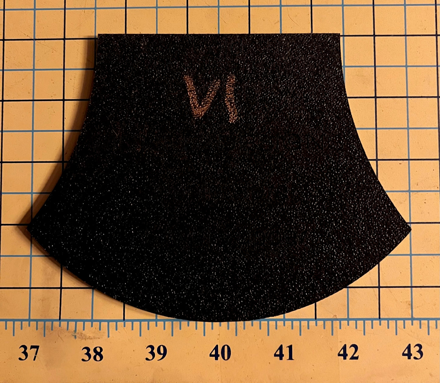 Towel Topper - Apple Core, Fussy Cut Frame V1