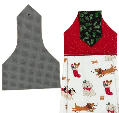 Towel Topper Curvy Point Tab Top Template