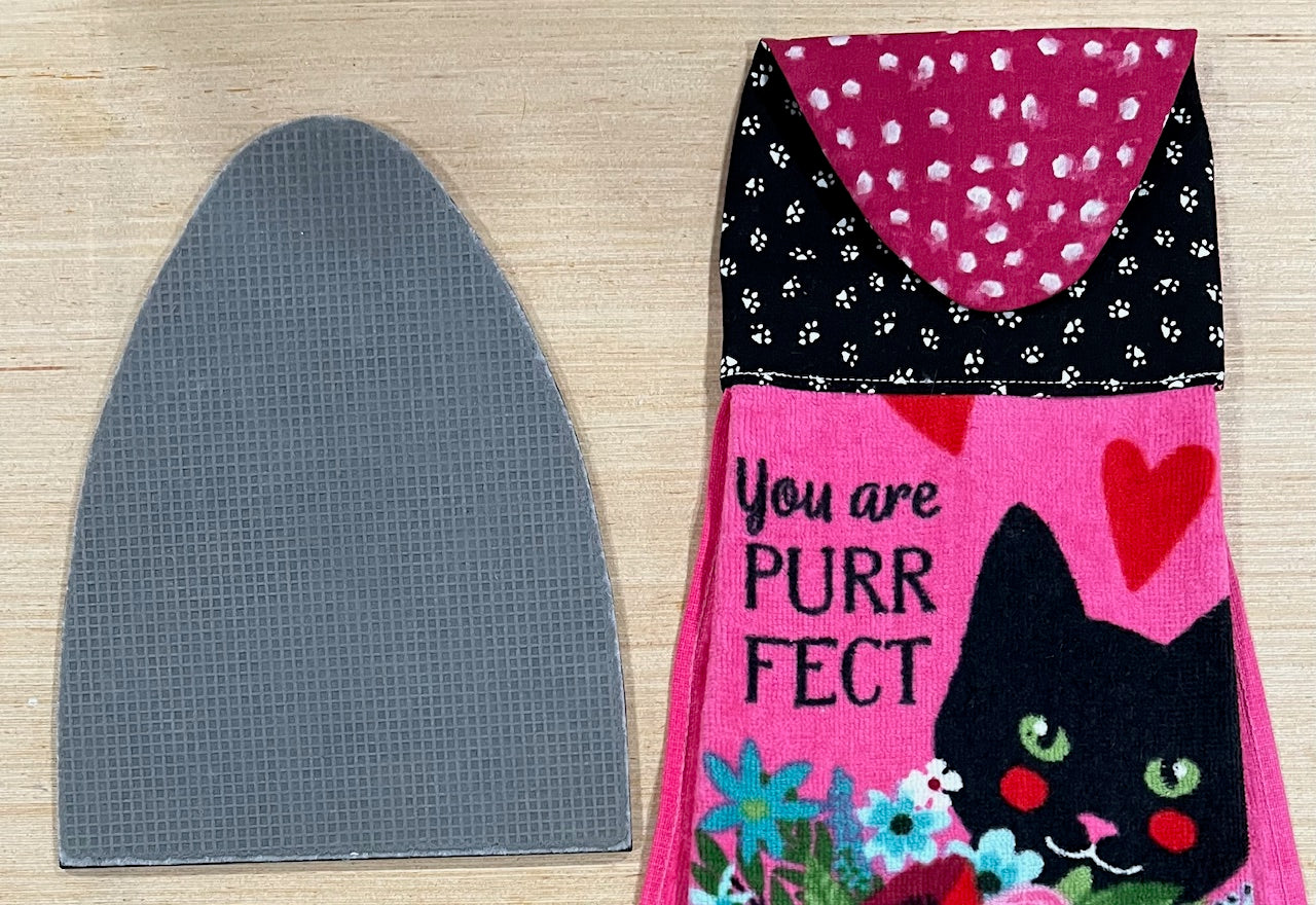 Towel Topper Oval Tab Top Template