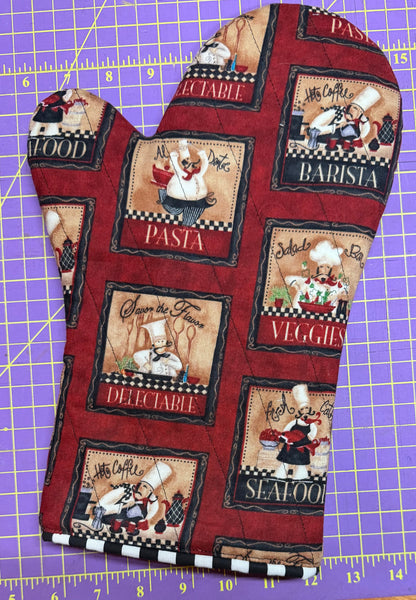 Oven Mitt Templates: Shorty, Shorty Long, for Men