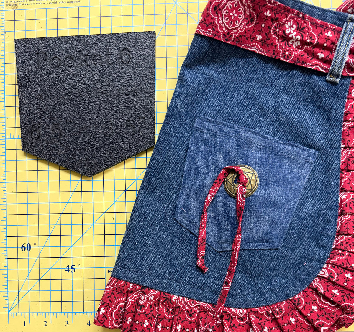 Half Apron Template + Pockets Templates