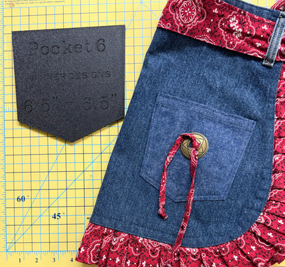 Half Apron Template + Pockets Templates