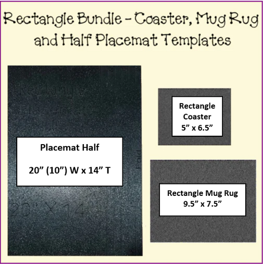 Placemats, Mug Rugs, Coasters  - Rectangle