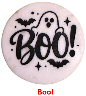 Halloween Coasters - Laser Etched Marble Halloween Ghost Coasters