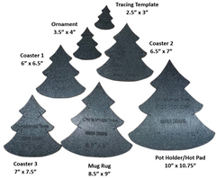 Christmas Tree Full & Half Templates