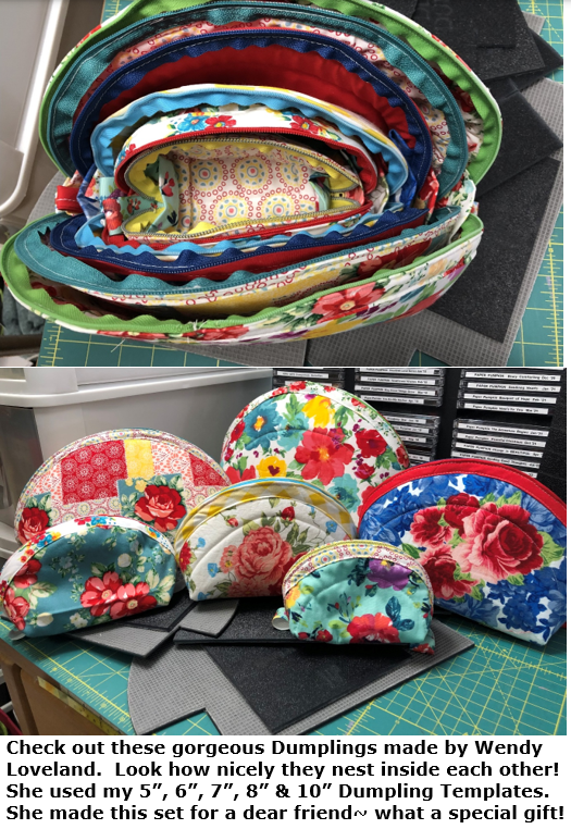 Dumpling Templates, (7 sizes!) Fussy Cuts, Gussets/Inserts, Bundles