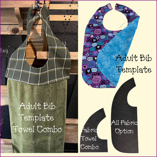 Adult Bib Templates - 2 Options!