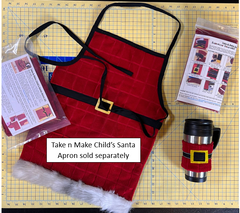 Santa Coffee Cozy Kit w/ or w/out Template/Fussy