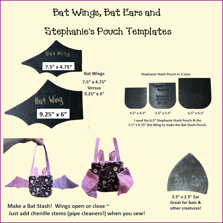 Halloween Bat Wing Templates