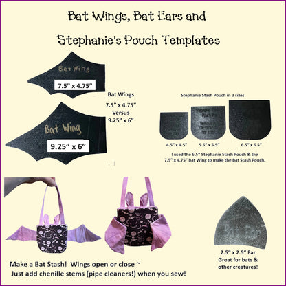 Halloween Bat Wing Templates