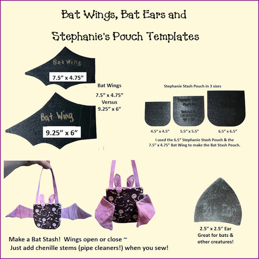 Halloween Bat Wing Templates