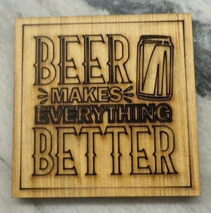 Laser Engraved Coasters