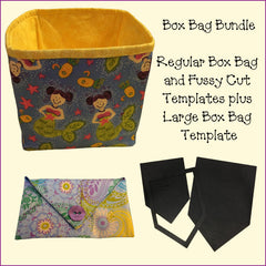 Box Bag Bundle - Reg Box Bag, Fussy Cut, Lg Box Bag