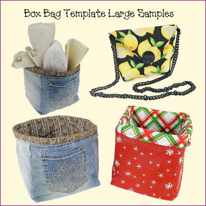Box Bag Templates and Fussy Cut Frames
