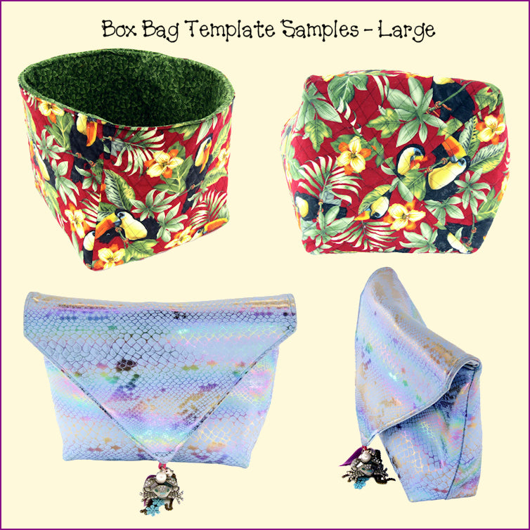 Box Bag Templates and Fussy Cut Frames