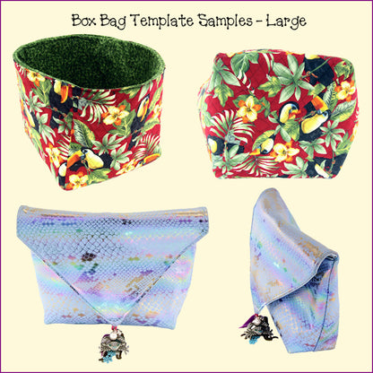 Box Bag Templates and Fussy Cut Frames