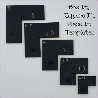 Box It, Square It, Place It Template Set