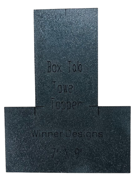 Towel Topper Box Tab Template