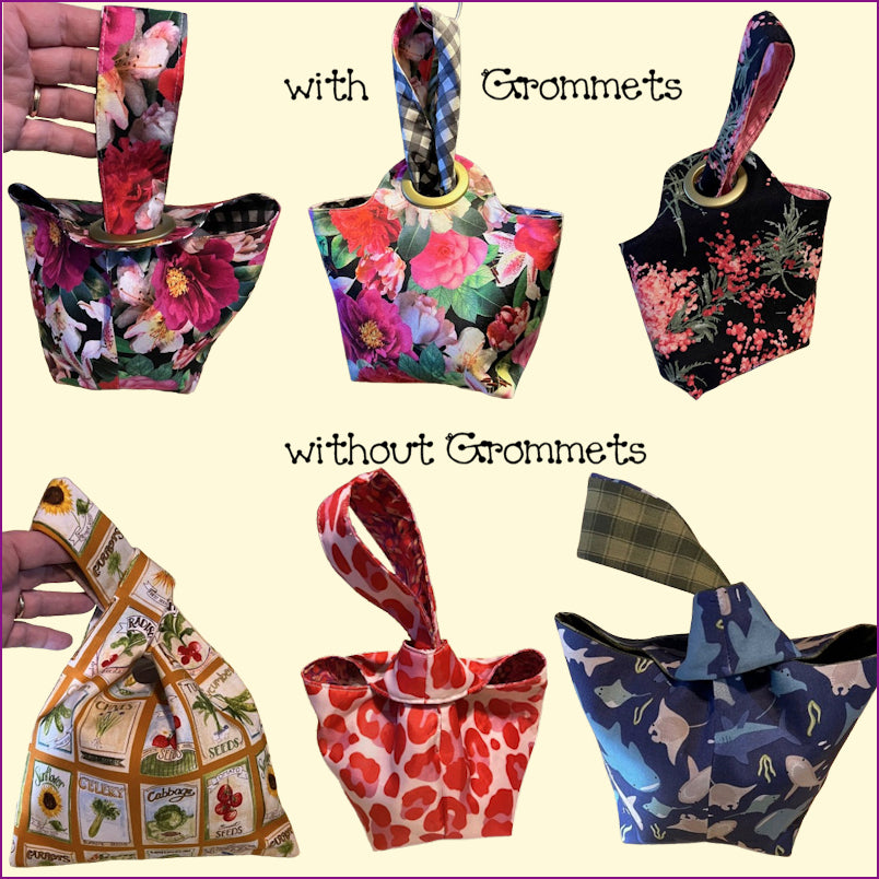 Boxy Knot Bag Template, Grommet Placement Tool, Grommets