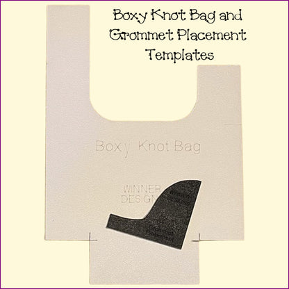 Boxy Knot Bag Template, Grommet Placement Tool, Grommets