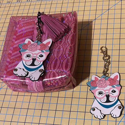 Dangles: Bull Dogs Key Chain Zipper Pull