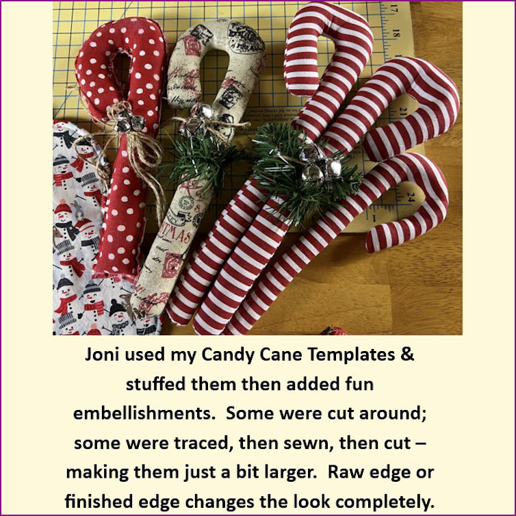 Christmas Candy Cane Templates