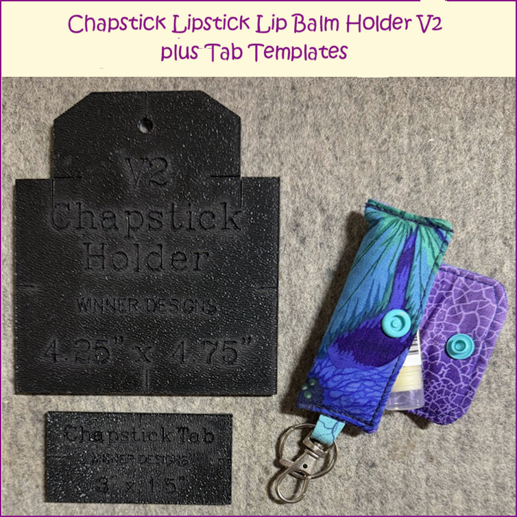 Chapstick Lipstick Lip Balm Holder Template V2